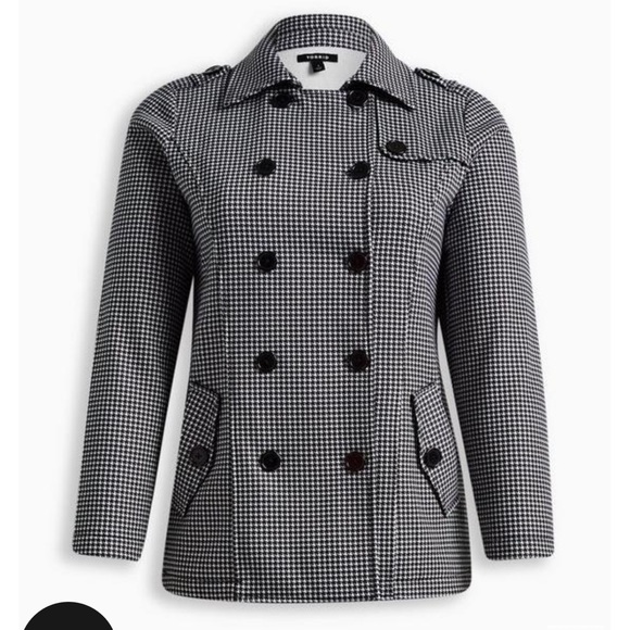 torrid Jackets & Blazers - FLEECE DOUBLE BREASTED PEACOAT